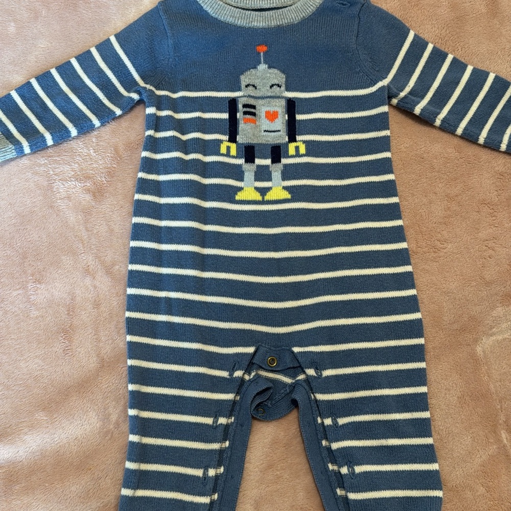 GAP Blue and White Striped Sweater One Piece